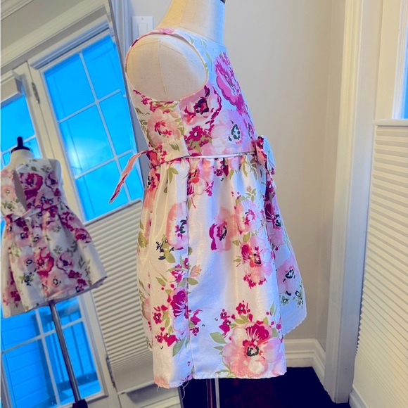 Pink & Violet | Spring or Summer Floral Dress | 4T - Picture 3 of 10